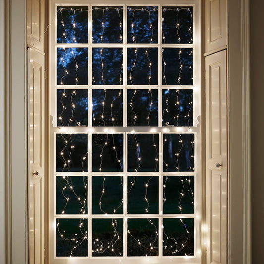 Lichtervorhang 200 LED warmweiß