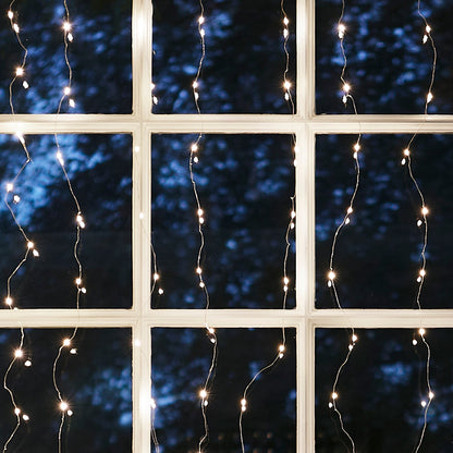 Lichtervorhang 200 LED warmweiß
