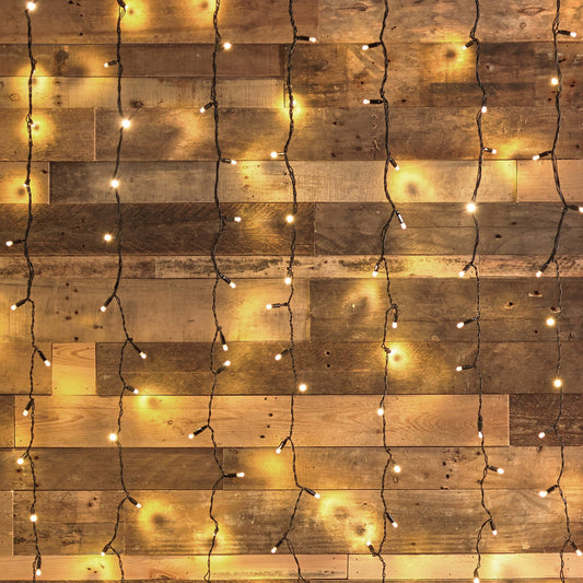 Lichtervorhang 2x2 m warmweiß