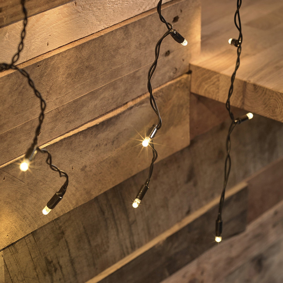 Lichtervorhang 2x2 m warmweiß