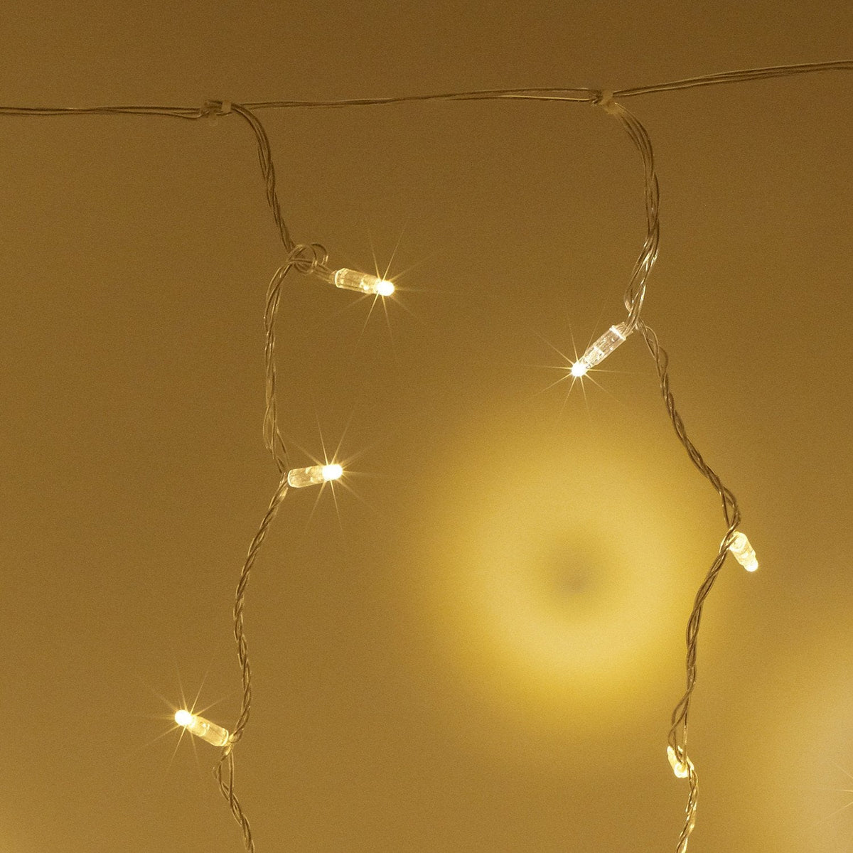 Lichtervorhang 384 LED warmweiß