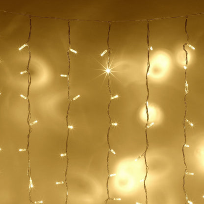 Lichtervorhang 576 LED warmweiß