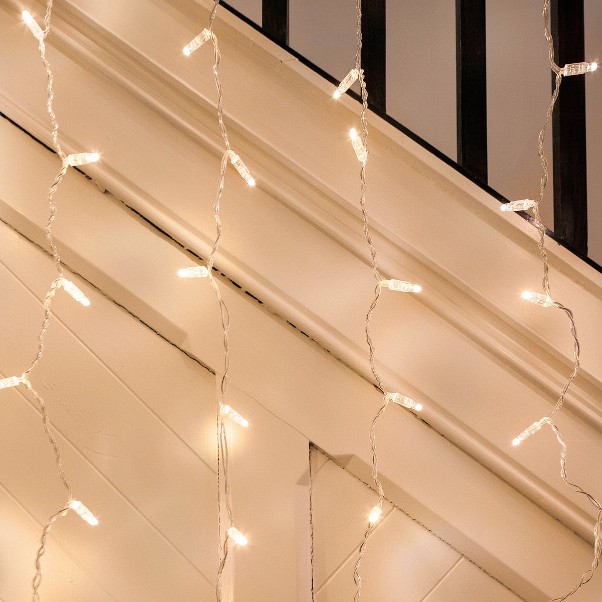 Lichtervorhang 96 LED warmweiß