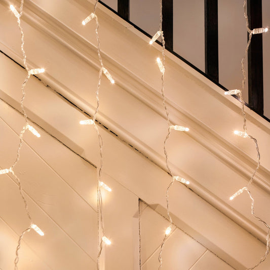 Lichtervorhang 96 LED warmweiß