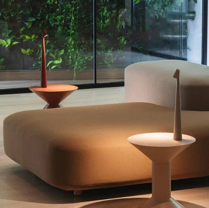 Tragbare LED-Tischlampe aus Aluminium – Dimmbar mit Akku und 3 Helligkeitsstufen