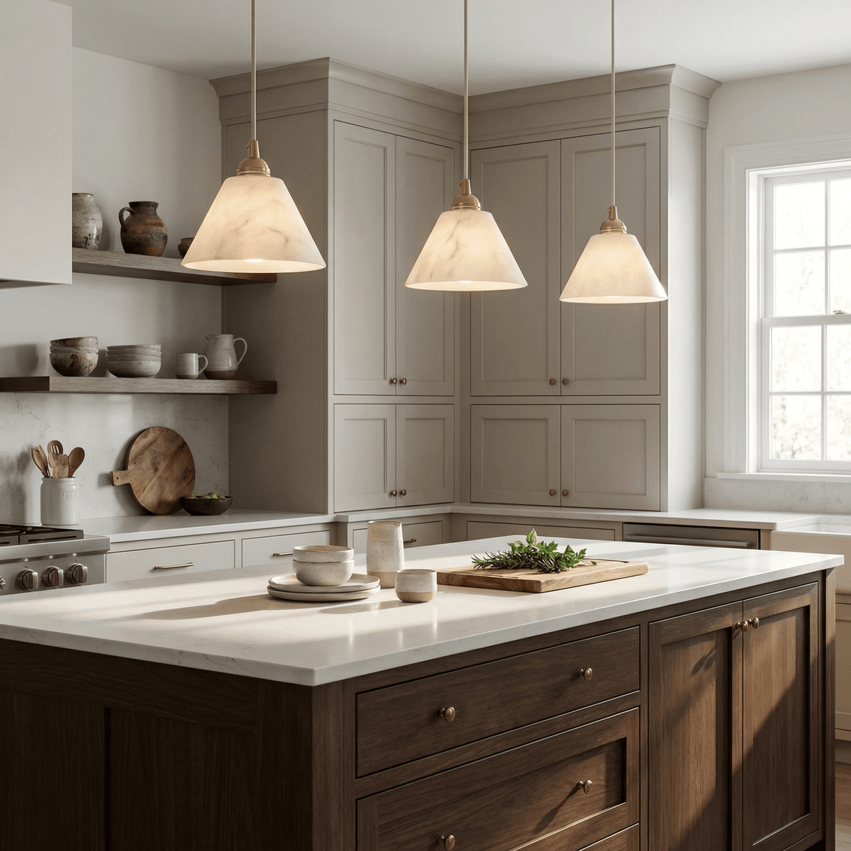 Pendelleuchte Alabaster