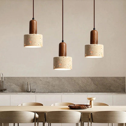 Pendelleuchte Beige Braun