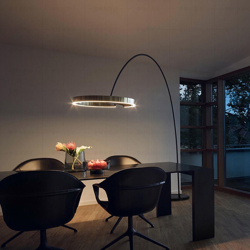 Stehende LED-Designlampe aus Aluminium mit E27-Fassung für Wohnzimmer und Schlafzimmer