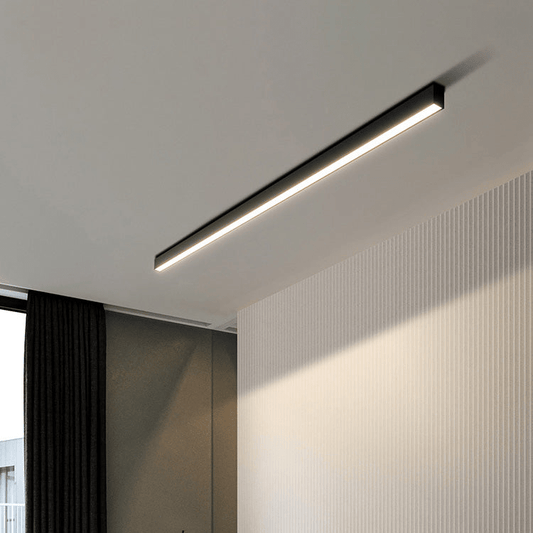 LED Deckenleuchte im skandinavischen Stil mit Aluminiumgehäuse und Acrylschirm