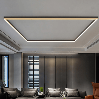 LED Deckenleuchte im skandinavischen Stil mit Aluminiumgehäuse und Acrylschirm