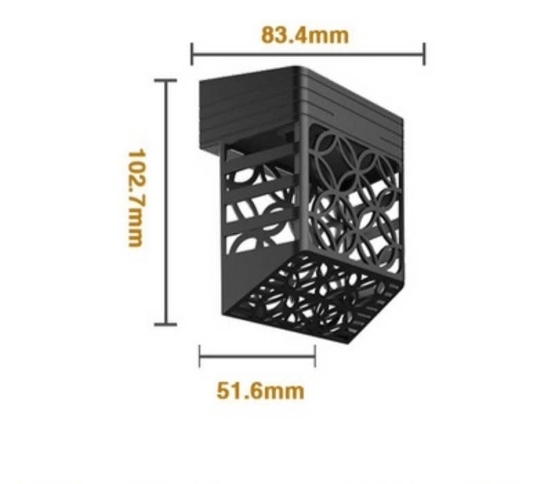 Solar Gartenleuchte mit dekorativem Muster für Wege und Terrassen