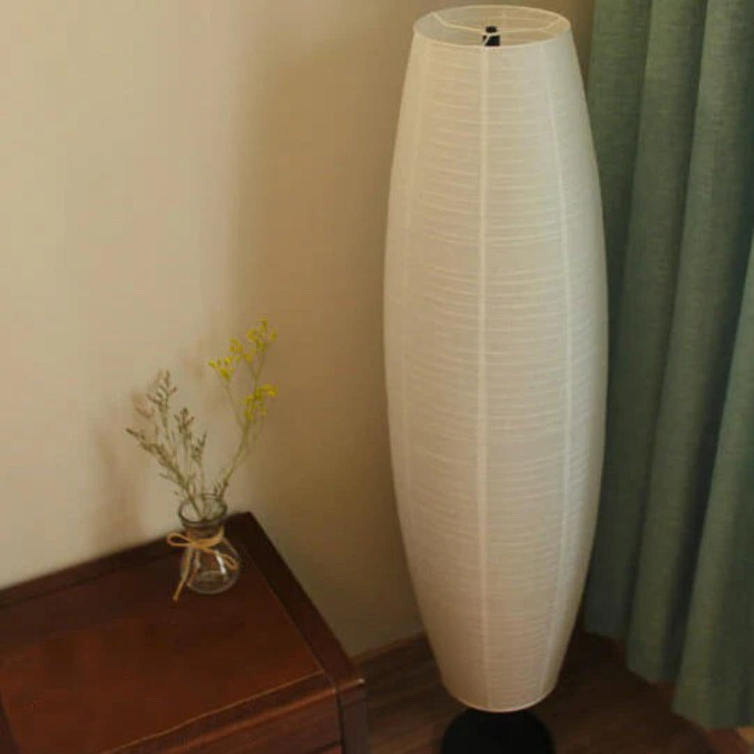 Stehlampe Papier Säulenform