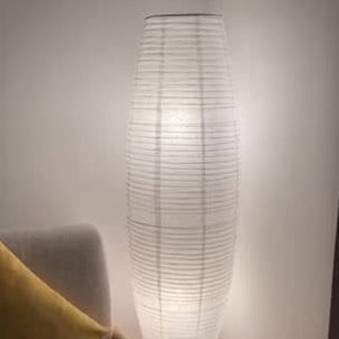 Stehlampe Papier Säulenform