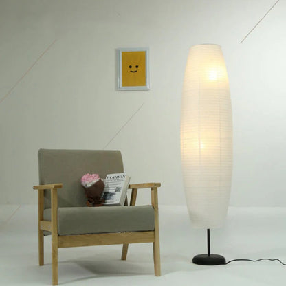 Stehlampe Papier Säulenform