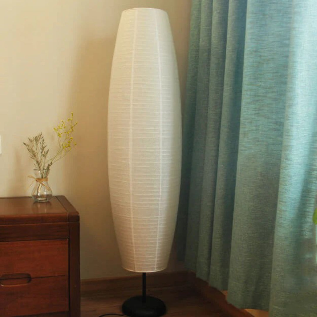 Stehlampe Papier Säulenform