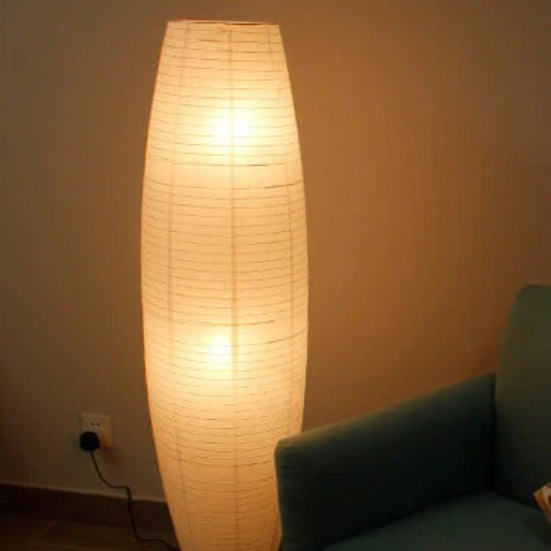 Stehlampe Papier Säulenform