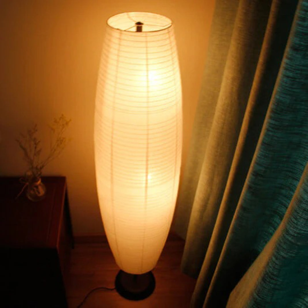Stehlampe Papier Säulenform