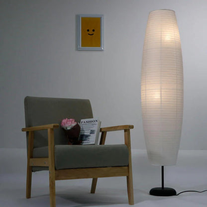 Stehlampe Papier Säulenform
