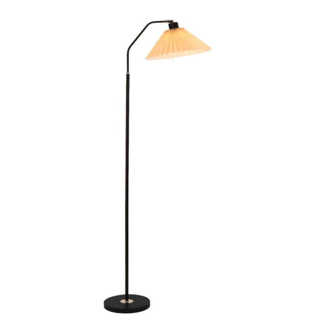 Stehlampe plissierter Schirm
