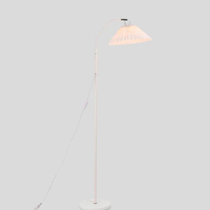 Stehlampe plissierter Schirm