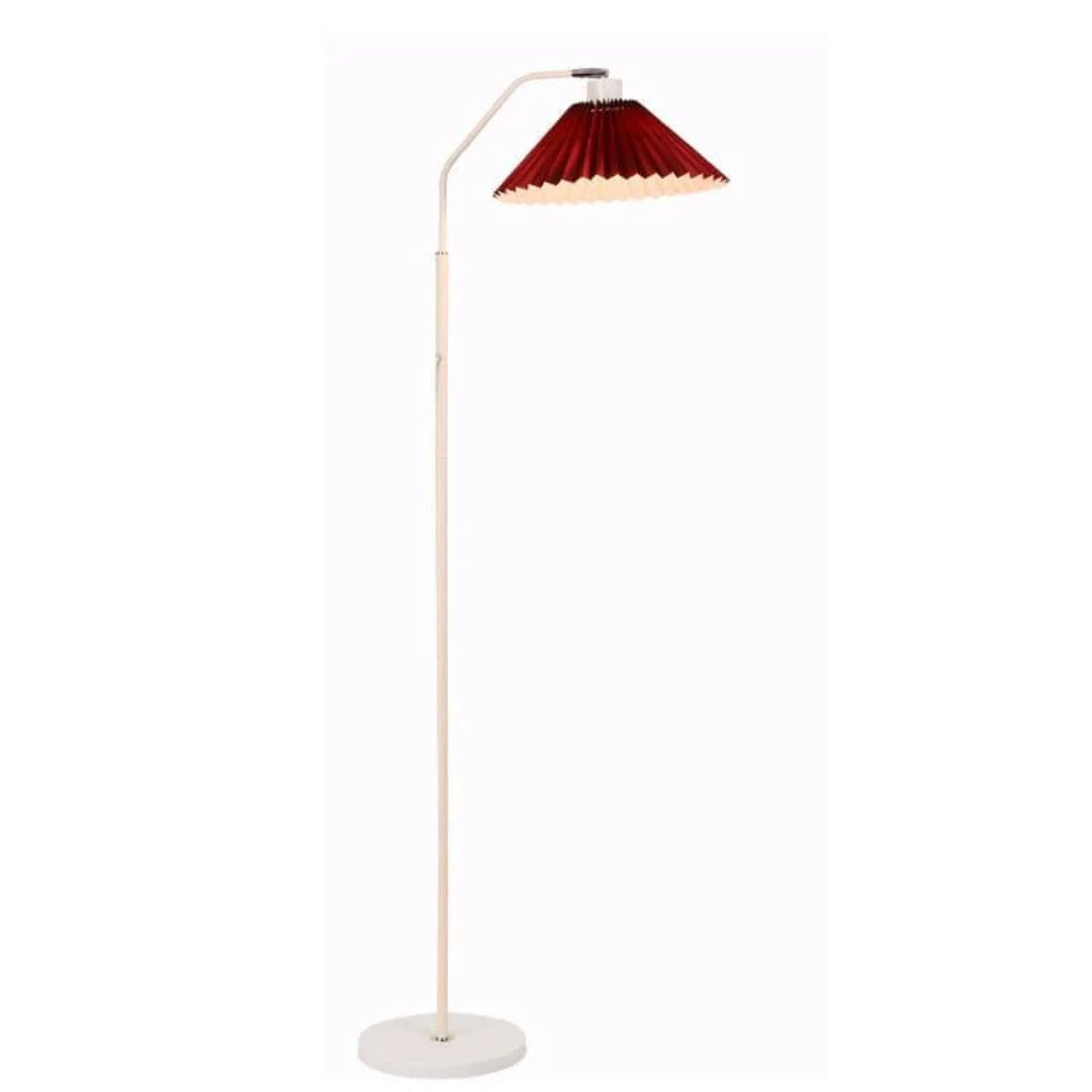 Stehlampe plissierter Schirm