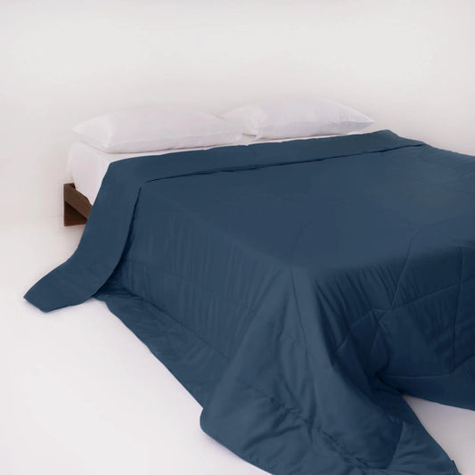 Steppdecke blau