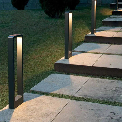 Boden-Gartenlampe für Außenbereiche mit Aluminiumgehäuse und modernem Design