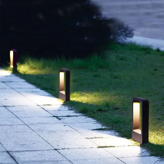 Boden-Gartenlampe für Außenbereiche mit Aluminiumgehäuse und modernem Design