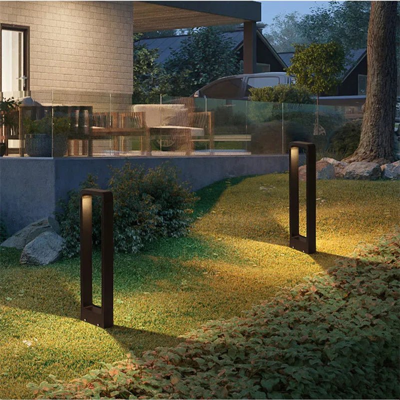 Boden-Gartenlampe für Außenbereiche mit Aluminiumgehäuse und modernem Design