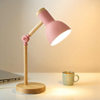 Tischlampe Holz verstellbar