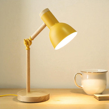 Tischlampe Holz verstellbar