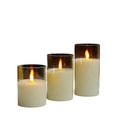 LED-Kerzen Set mit Flammen-Effekt und Akku – Sicheres Licht für Zuhause