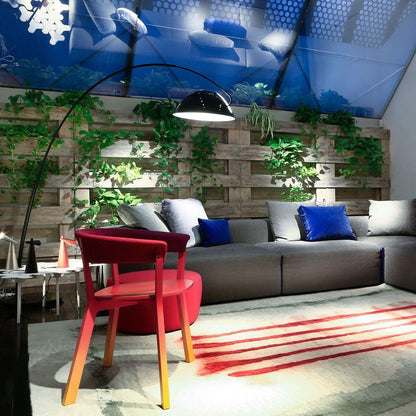 Bogen-Stehlampe mit verstellbarem Arm und drehbarem Lampenschirm für Wohn- und Schlafräume