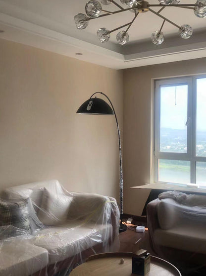 Bogen-Stehlampe mit verstellbarem Arm und drehbarem Lampenschirm für Wohn- und Schlafräume