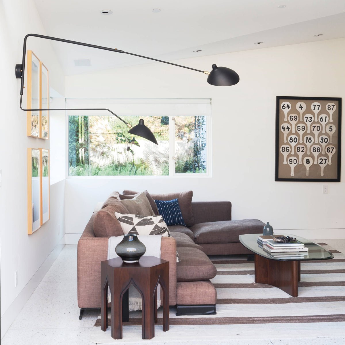 Wandleuchte mit Schwenkarm und drehbarem Lampenschirm aus Metall – verstellbare Innenbeleuchtung für Wohnräume