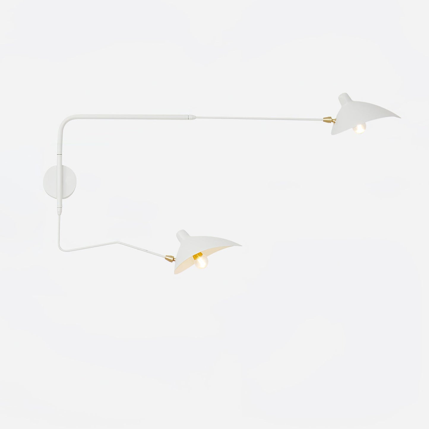 Wandleuchte mit Schwenkarm und drehbarem Lampenschirm aus Metall – verstellbare Innenbeleuchtung für Wohnräume