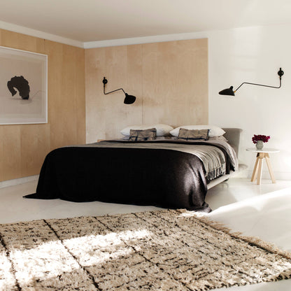 Wandleuchte mit Schwenkarm und drehbarem Lampenschirm aus Metall – verstellbare Innenbeleuchtung für Wohnräume