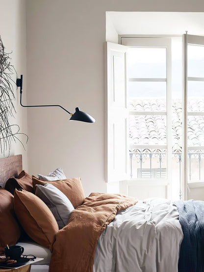 Wandleuchte mit Schwenkarm und drehbarem Lampenschirm aus Metall – verstellbare Innenbeleuchtung für Wohnräume