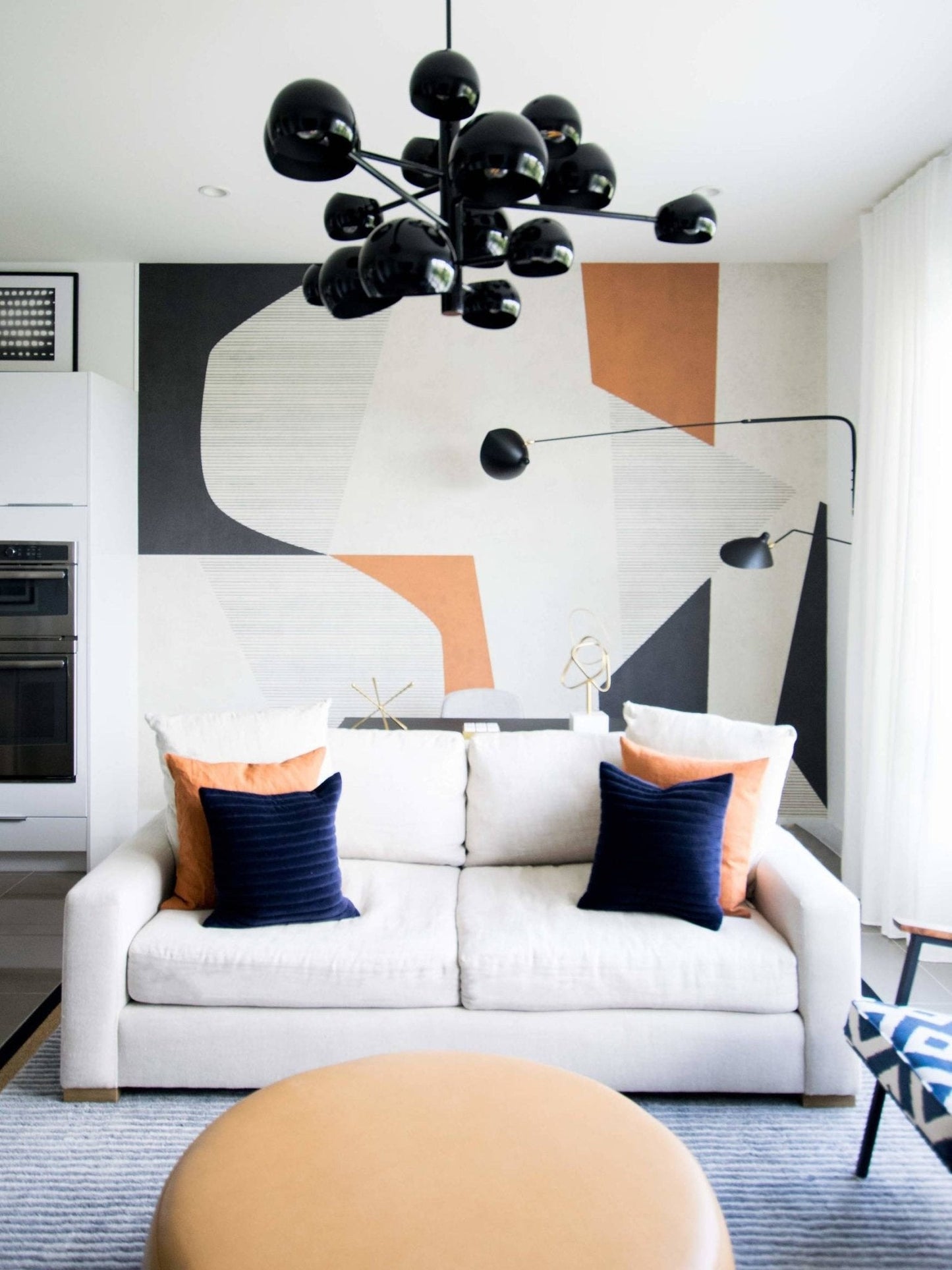 Wandleuchte mit Schwenkarm und drehbarem Lampenschirm aus Metall – verstellbare Innenbeleuchtung für Wohnräume