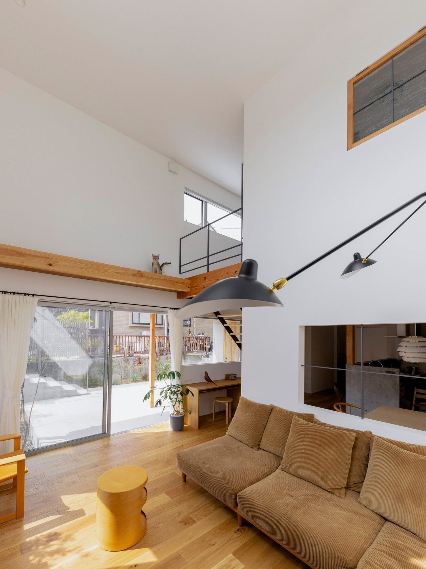 Wandleuchte mit Schwenkarm und drehbarem Lampenschirm aus Metall – verstellbare Innenbeleuchtung für Wohnräume