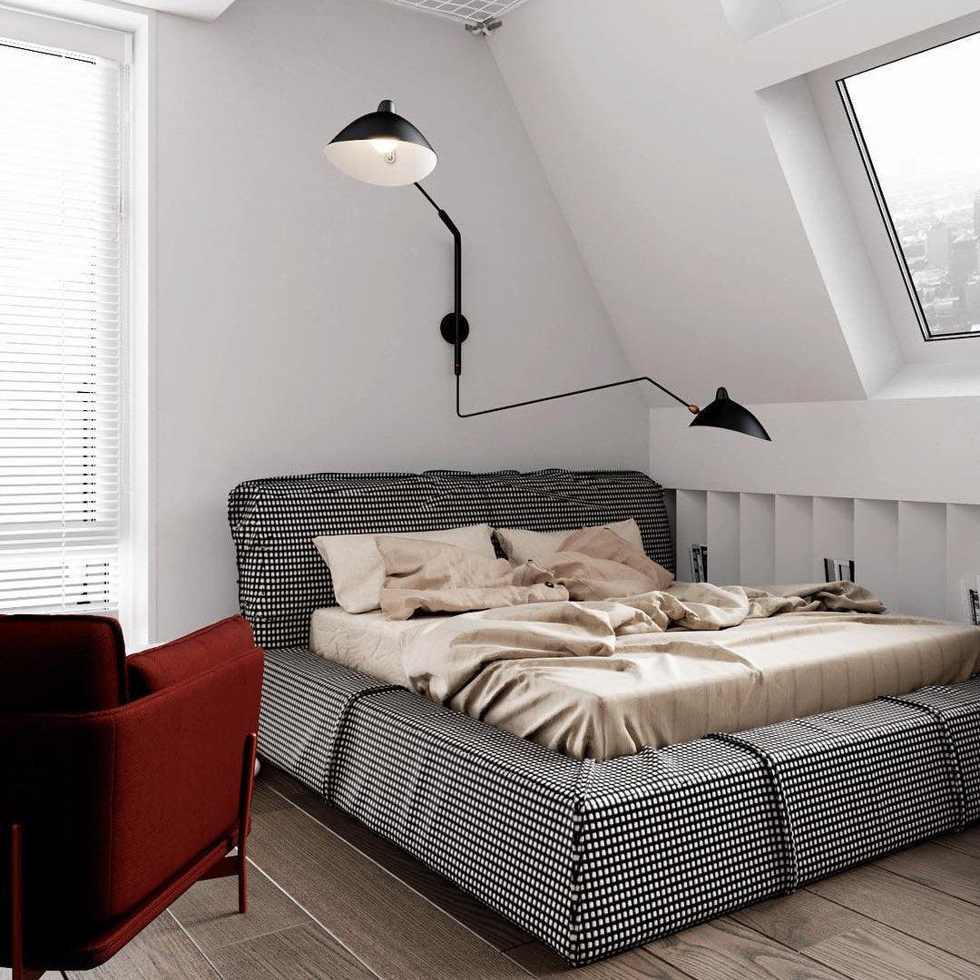 Wandleuchte mit Schwenkarm und drehbarem Lampenschirm aus Metall – verstellbare Innenbeleuchtung für Wohnräume