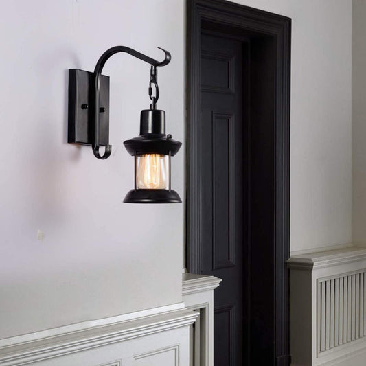 Wandlampe Glasschirm Industrie-Design