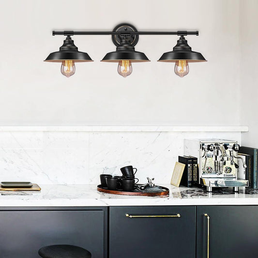 Wandleuchte 3-flammig Industrie-Design