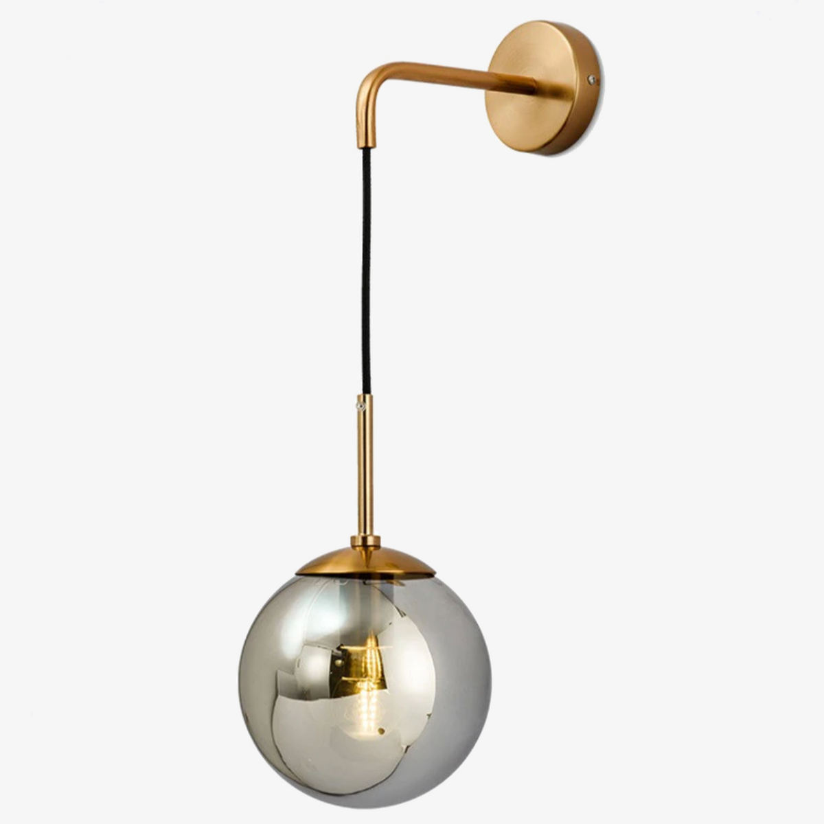 Wandleuchte Glaskugel