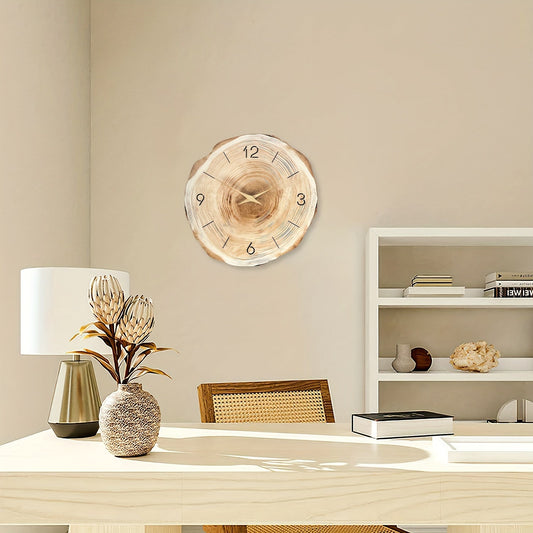 Wanduhr Holzoptik