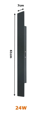 LED Aluminium Wandleuchte für Außenbereiche mit Streifen-Design