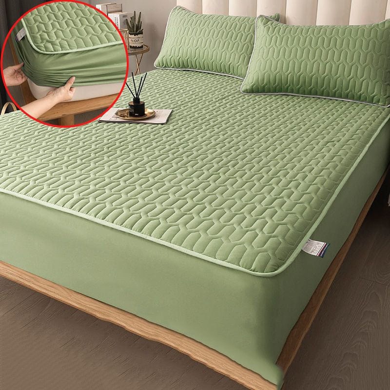 Matratzenschoner mit Flüssigkeitsschutz und atmungsaktiver Schicht für Kinder und Erwachsene