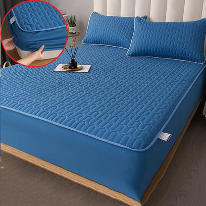 Matratzenschoner mit Flüssigkeitsschutz und atmungsaktiver Schicht für Kinder und Erwachsene