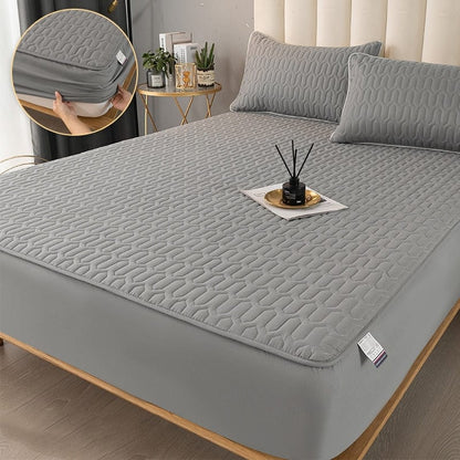 Matratzenschoner mit Flüssigkeitsschutz und atmungsaktiver Schicht für Kinder und Erwachsene