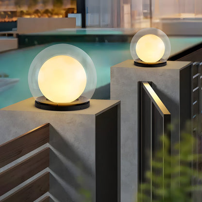 LED Außenstehlampe mit Edelstahlgehäuse und warmweißem Licht für Garten, Terrasse und Wege